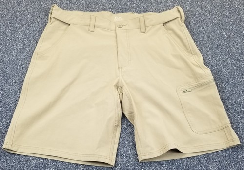 HUK Shorts Men's XL Performance Fishing Beige Utility Pockets Outdoor Casual - Picture 5 of 17
