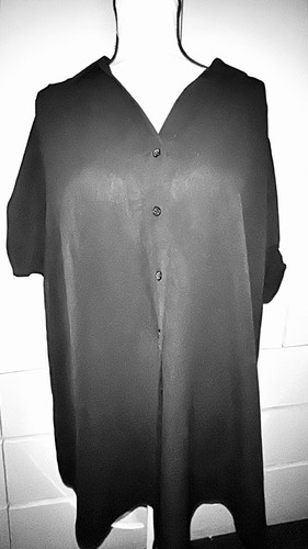 $89 ADRIANNA PAPELL of NORDSTROM STRETCH POLY GATHERED SLEEVE BUTTON DOWN SHIRT - 第 19/24 張圖片