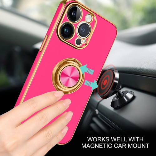 For iPhone 15 14 13 12 11 Pro Max Shockproof Kickstand Ring Rugged Case Cover - Picture 108 of 199