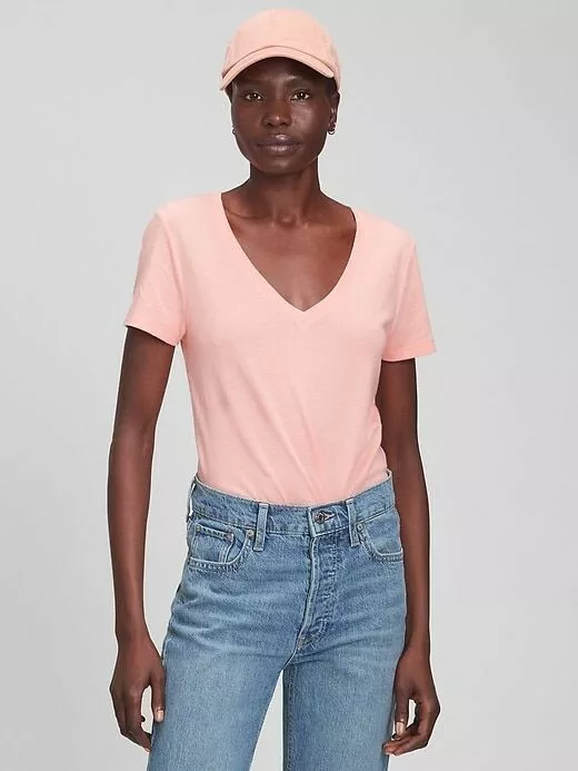 gap v neck t shirt womens