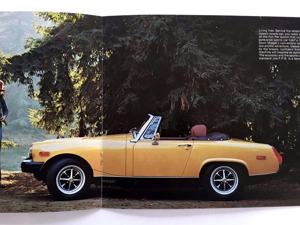 1976 MG Midget Original Car Sales Brochure Catalog - Convertible Foto 2 de 3