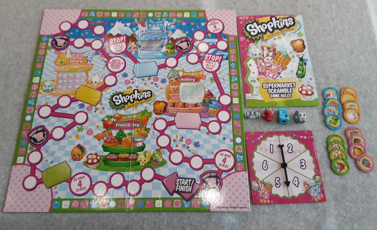 Afstå nederdel mikroskopisk Shopkins Supermarket Scramble Game 2013 No Box...Complete Otherwise Board  Rules | eBay