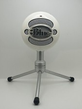 Blue Snowball Ice White Microphone w/ Tripod - Tested - No Cable 