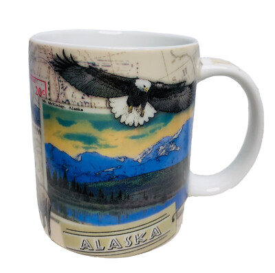 Alaska Coffee Mug Wildlife Print 10 oz Souvenir Cup Mug | eBay