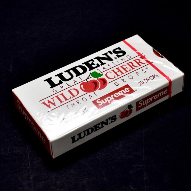 NWT Supreme NY Red Box Logo Print Luden's Cherry Cough Drops FW18 DS AUTHENTIC eBay