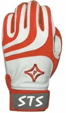 Palmgard STS Protective Batting Gloves PAIR Baseball Softball Adult Red White  
