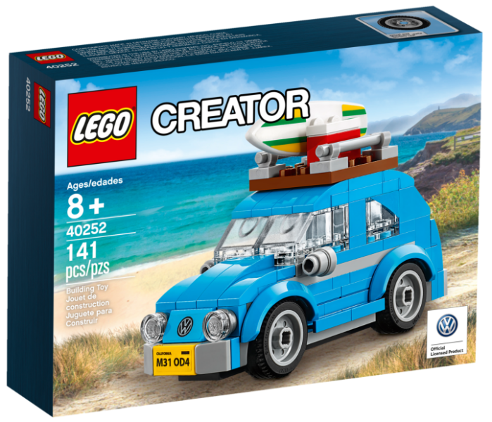 Lego Mini VW Beetle 40252 Creator Minifigure Building Set
