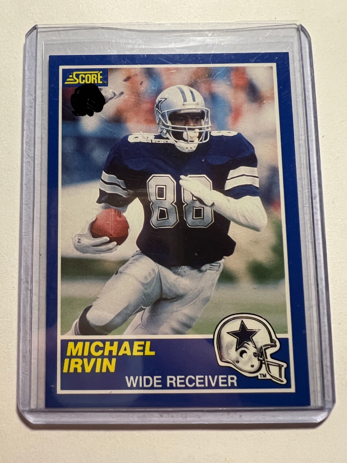K15,661 - 1989 Score #18 Michael Irvin RC