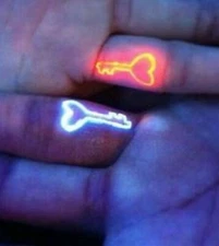 POKE AND YOU STICK SELF TATTOO DIY MOMS INVISIBLE UV INK OR CHOOSE COLOR 