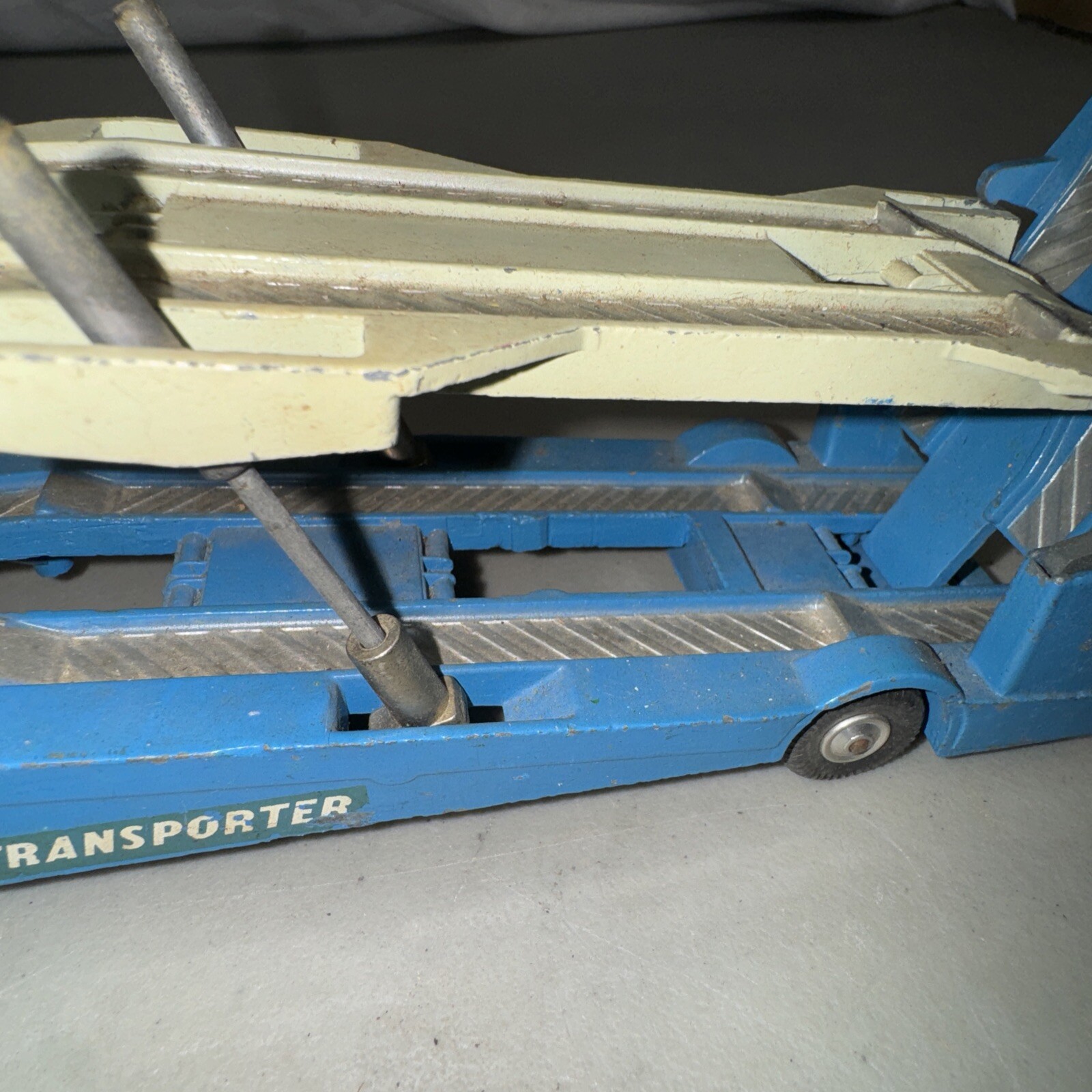 Vintage Original Carrimore Car Transporter & Big Bedford Tractor