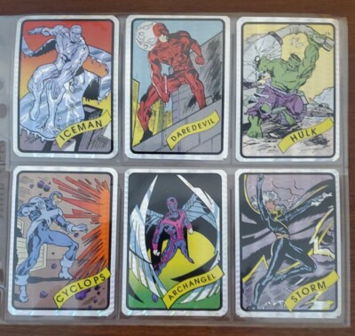 Lot Of 6 1990's Marvel Comics Vending Machine Prism Stickers
