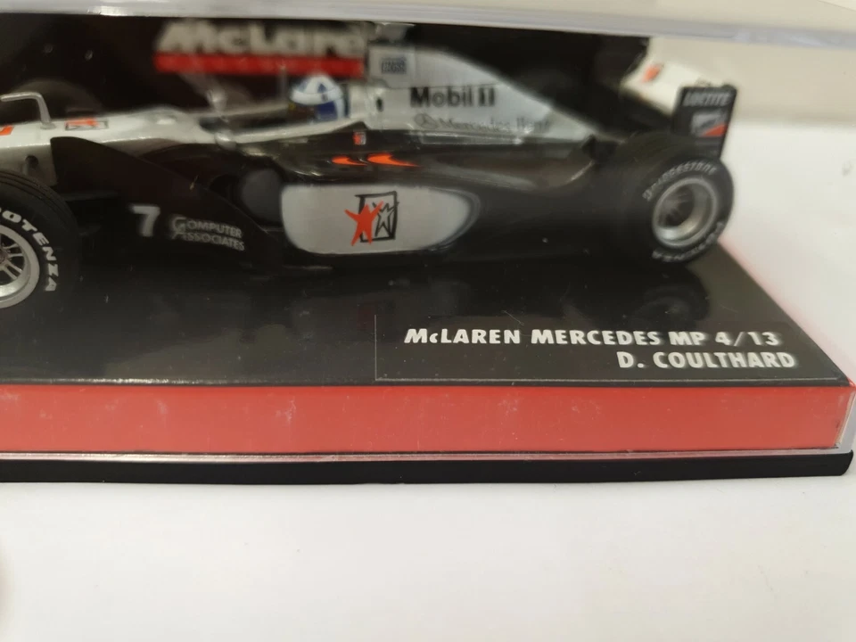 1/43 MINICHAMPS 530 984307 MCLAREN MP 4/ 13 MERCEDES D.COULTHARD F 1 1998 # 7 - Image 3 of 4