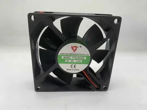 1Pcs YTD248025S DC24V 0.23A 8025 8CM 2 wires welding machine cooling fan