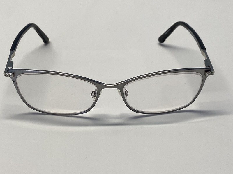 Swarovski Goldie Eyeglass Frames SW5187 54mm Brushed Silver Nice!