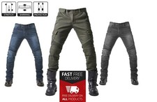 Mens Motorcycle Jeans Motorbike Pant Denim Trousers Made with Kevlar CE Armor