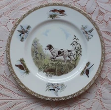 BRITTANY SPANIEL MARGUERITE KIRMSE SPORTING DOG WEDGWOOD PLATE LIMITED EDITION