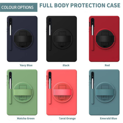Hybrid Silicone Hard Case Cover For Samsung Galaxy Tab A7 Lite S7FE S8 Plus 12.4