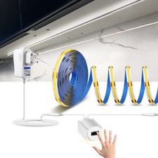 CRI 90 Flexible COB LED Strip 12V Hand Sweep Switch Light Tape Kitchen Cabinet