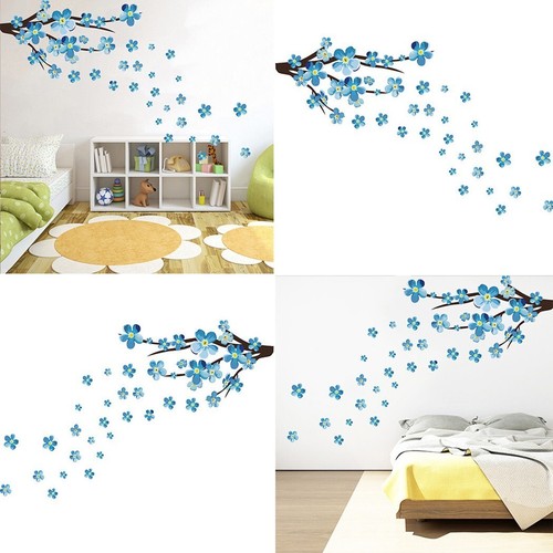 Plum Blossom Tree Flower Wall Stickers Vinyl Art Decals Living Room Bedroom - Picture 3 of 3