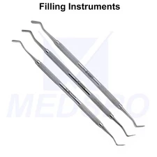 Dentist Plastic Filling Instrument Double Ended Dental Amalgam Composite Filling