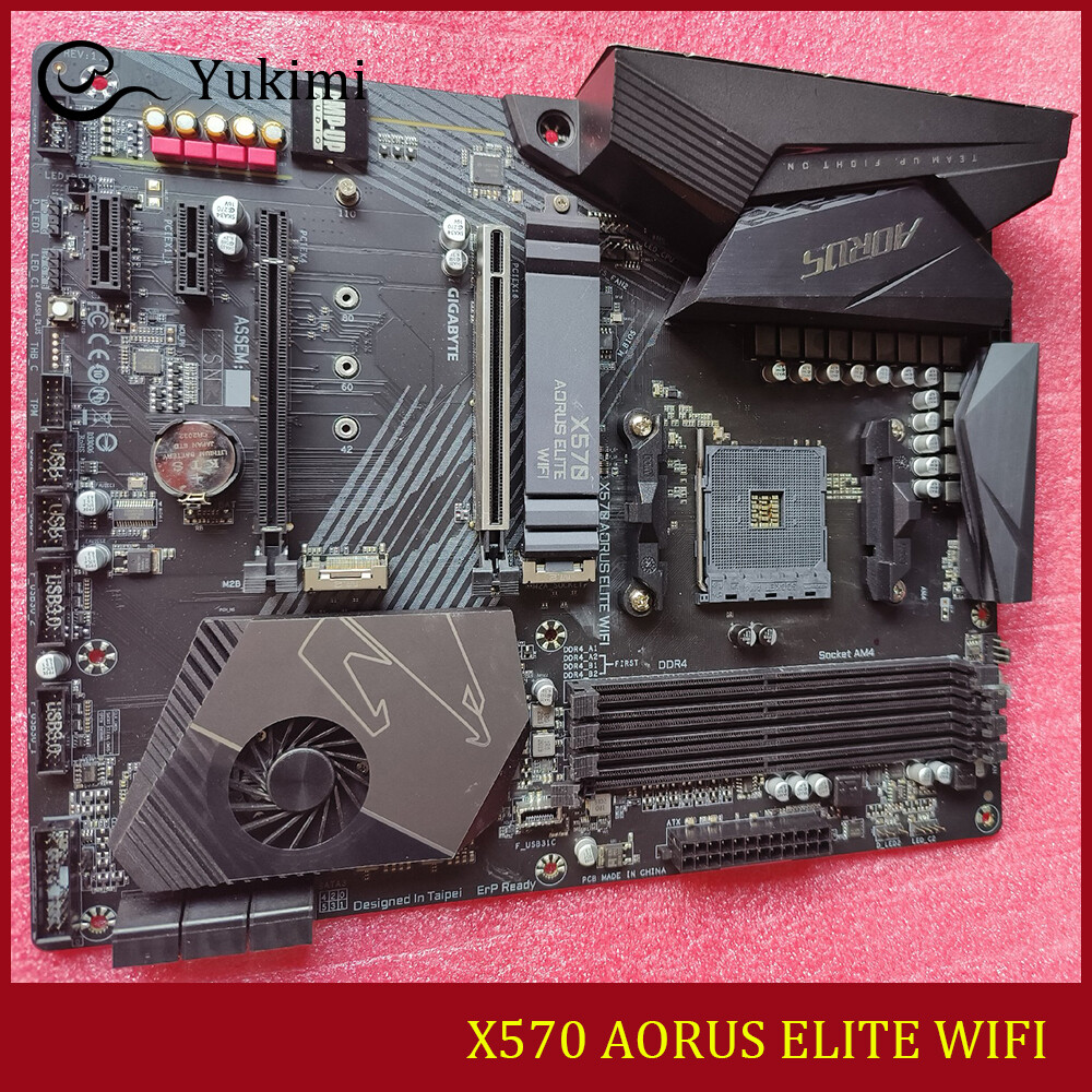 FOR GIGABYTE X570 AORUS ELITE WIFI DDR4*4 128GB AMD AM4 HDMI ATX