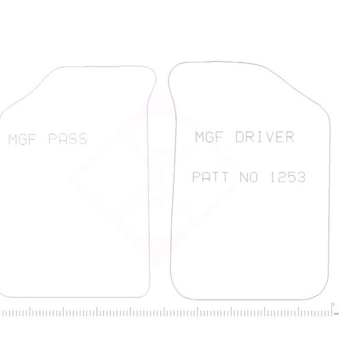 Car Mat Set MG MGF-MGTF (2002-2005) Deluxe Carpet Mats Front & Back - Imagen 2 de 4