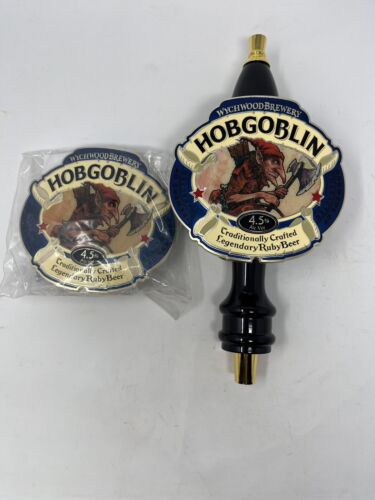 Manico per rubinetto birra Wychwood Brewery Hobgoblin con distintivo - Foto 3 di 9