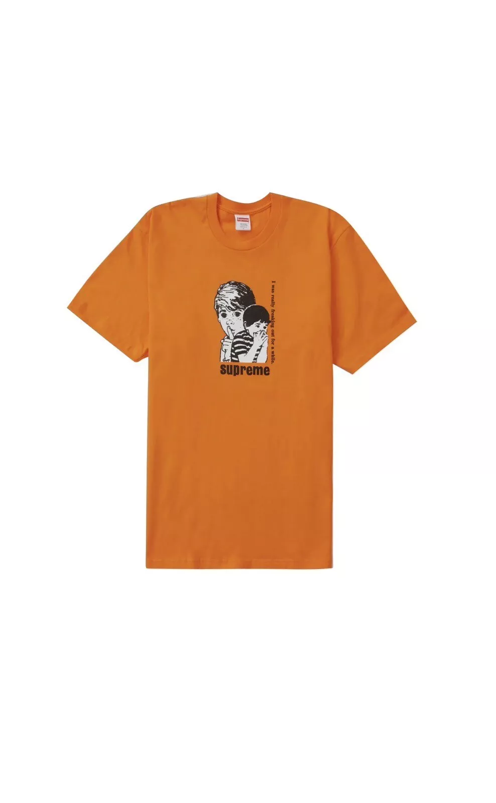 Tee Supreme Trippin / Freaking Out   Orange   Taille L   Neuf scellé