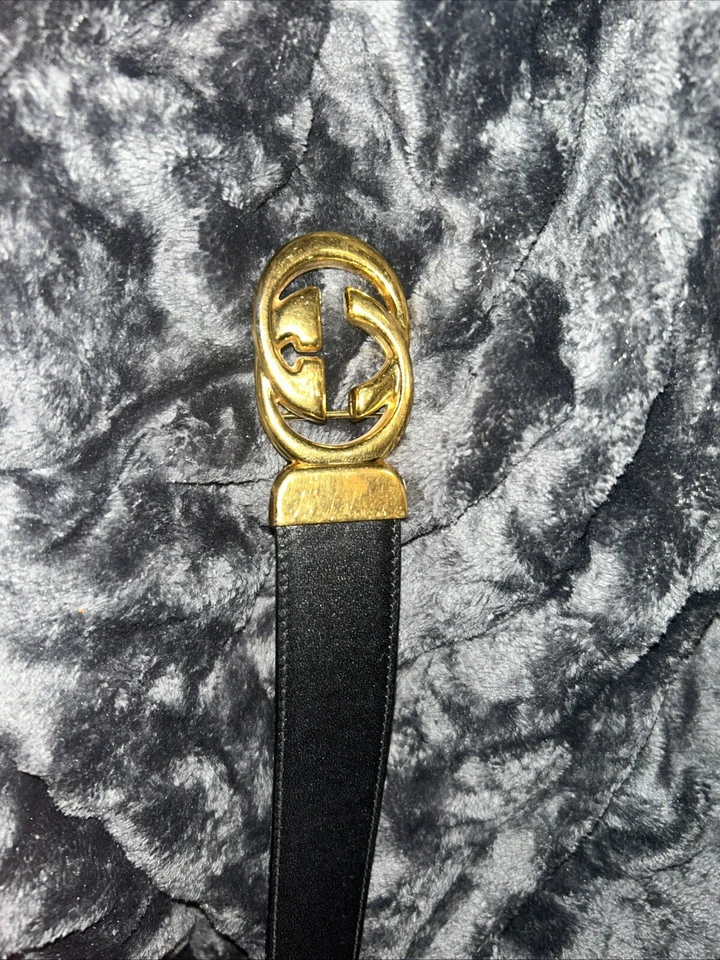 Cinturón Gucci Italia GG vintage. Mod Brev. Cuero 41 pulgadas de largo Foto 2 de 4