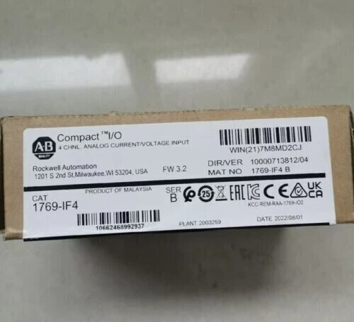 Nuevo módulo de entrada de 4 canales CompactLogix AB 1769-IF4 SER B sellado de fábrica Foto 3 de 4
