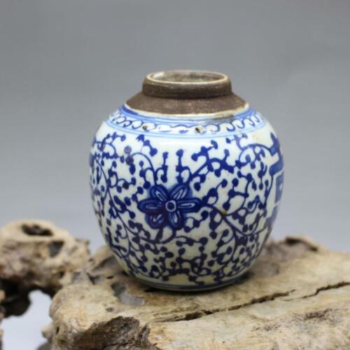 4.1 inch Chinese Qing Qianlong Blue and White Porcelain Pot Hand Painted 囍 Jar - Picture 3 of 4