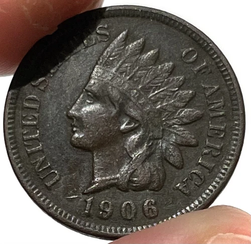 1906 United States Indian Cent Coin Philadelphia Mint Condition XF