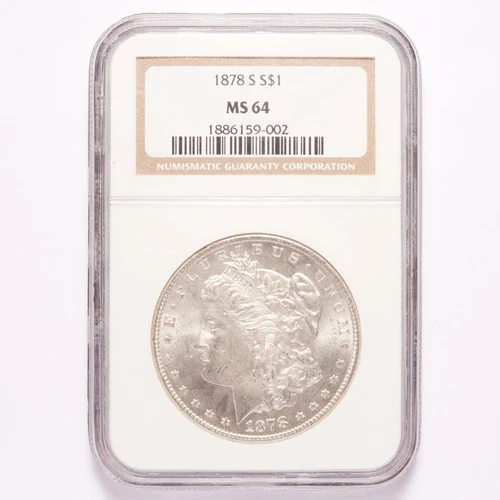 1878-S Morgan Silver Dollar NGC MS64