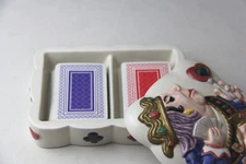 Vintage Fitz & Floyd "Alice in Wonderland" Playing Cards Ceramic Box 1992