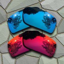 US Sky Blue Violet Red Polarized Lenses Replacement For-Oakley Gascan
