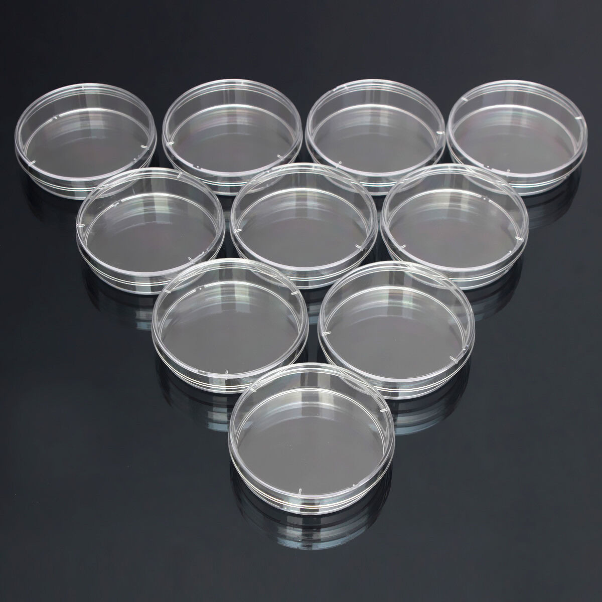 1 Pack Of 10PCS Transparent Sterile Max 57% OFF Max 79% OFF Petri Dishes x 55 15 mm For
