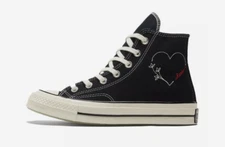 Sz 6 - Converse Chuck 70 All Star Hi Heart Letter Printing Retro 171118C