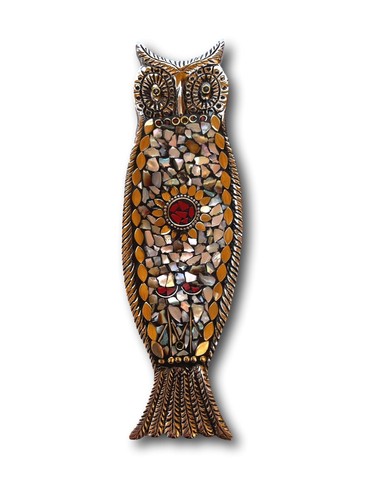 Wise Owl Incense Burner Handmade India Aromatic Unique Home Decor Buddha Hindu - Picture 13 of 20