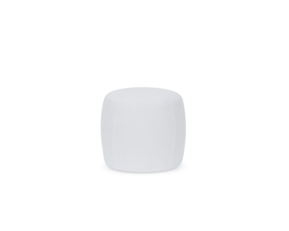 Mocka Smooth Boucle Ottoman Small Cream eBay