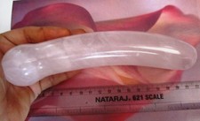 9.5" EXTRA LARGE Rose Quartz Wand Yoni Massager Crystal Healing US DUTY PAID