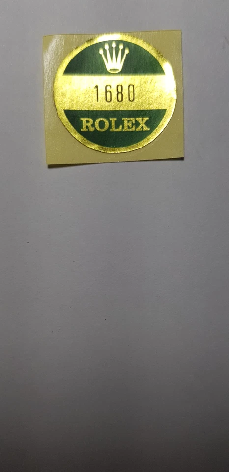 Rolex Submariner 1680 Backcase Sticker good condition - image 2 of 3