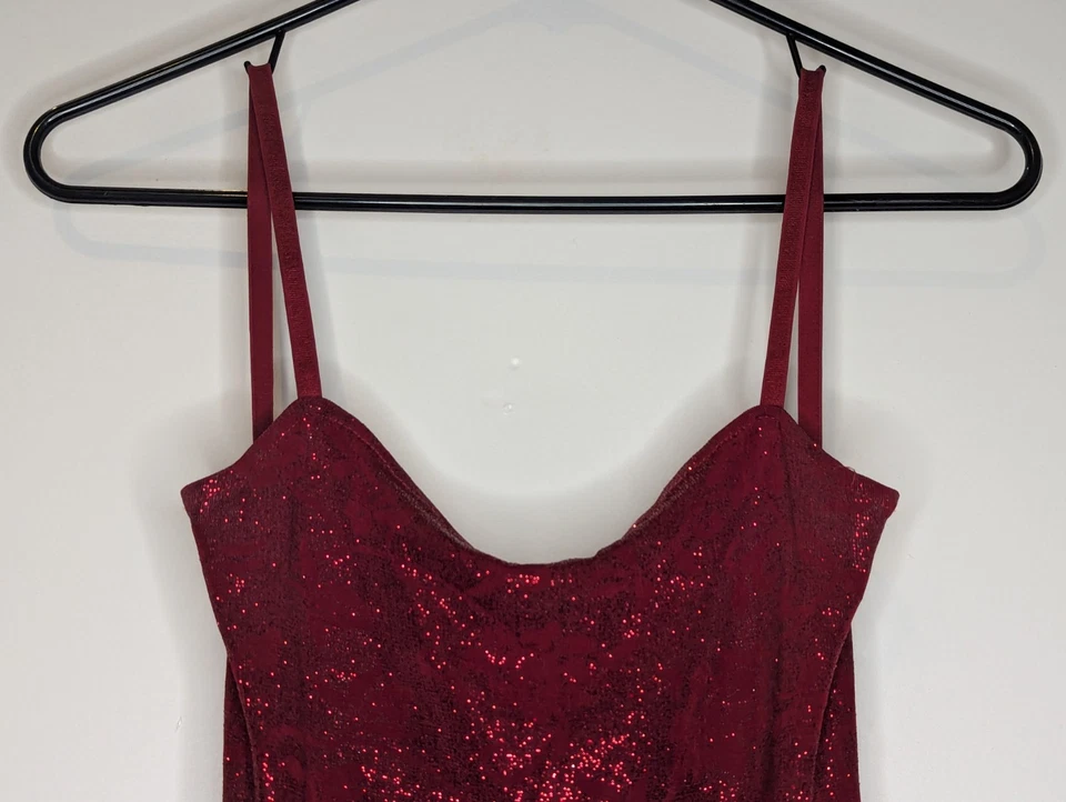 Mini Vestido De Colección Steppin Out Para Mujer Y2K Caprichoso Malla S Talla S Rojo Romántico Foto 4 de 4