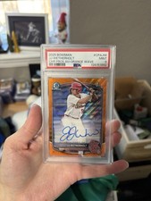 2025 Bowman Chrome Autographs JJ Wetherholt Orange Wave Refractor /25 📈 ROY?