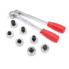 Espansore manuale a pinza per tubi rame con 7 matrici in pollici