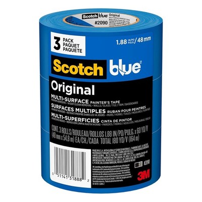 Painter's Tape, Multi-Use, 1.88-Inch by 60-Yard, 3-Roll