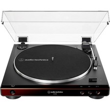 AudioTechnica ATLP60X Fully Automatic BeltDrive Stereo Turntable Brown