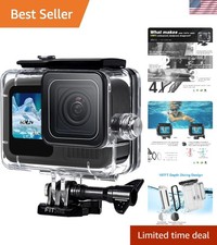 Professional GoPro Hero 13/12/11/10/9 Waterproof Housing - 196FT Diving Shield