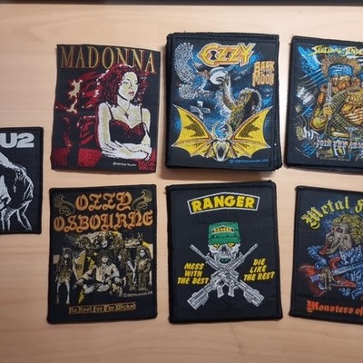 PATCH Rock Metal 70er 80er VINTAGE  Aufnäher ca. 10 x 12 cm Stickerei Rockband
