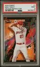 2024 Topps Finest MIKE TROUT Orange Refractor /25 PSA 9 #1 ANGELS