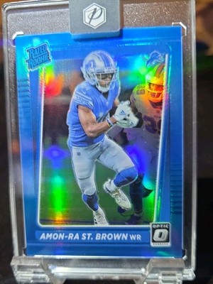 2021 Panini Donruss Optic - Rated Rookie Amon-Ra St. Brown #228 Aqua /299